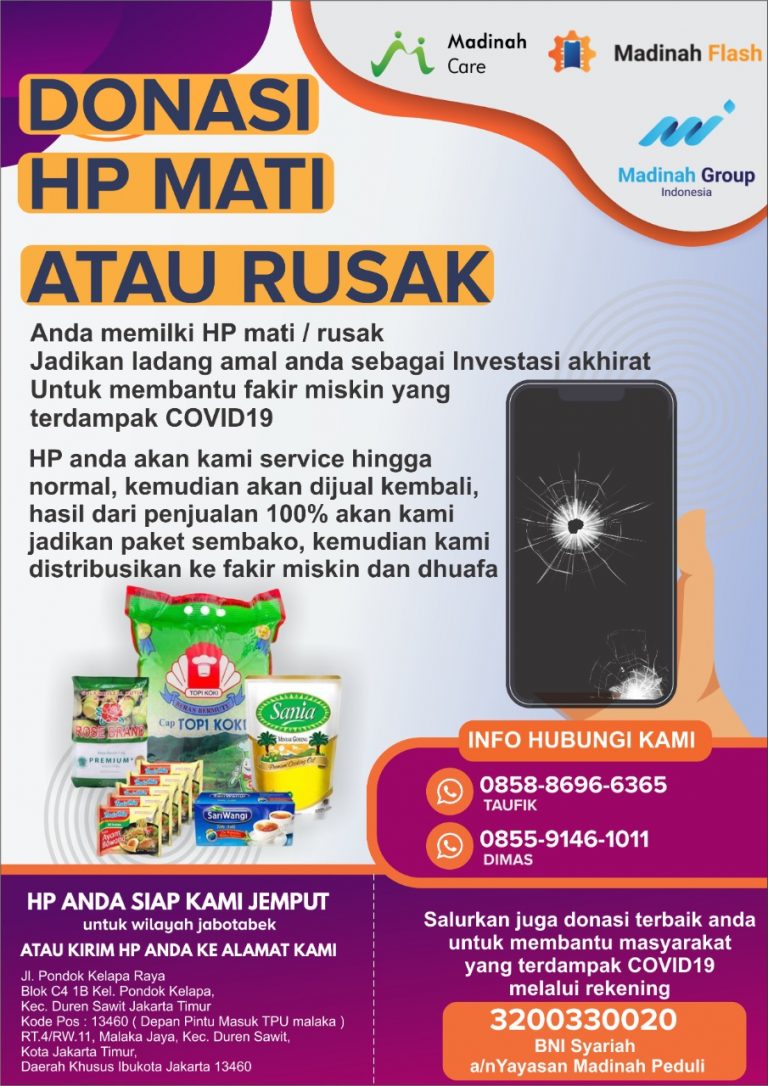 Donasi HP Rusak atau Mati
